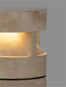 Stalp exterior din travertin LED IP65 Balma