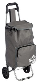 Carucior cumpărături cu compartiment termoizolant 33L 35 x 28 x 95 cm Gri