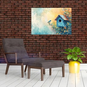 Tablou - Birdhouse, acuarelă, acuarelă (90x60 cm)