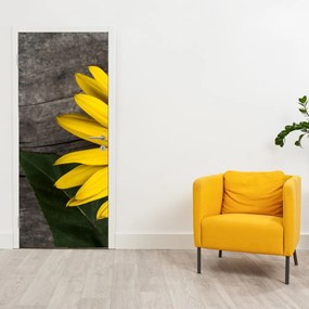 Fototapet pentru ușă - Floarea soarelui (95x205cm)