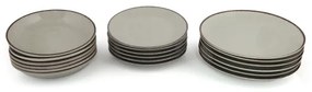Set de masă, 18 piese, verde/porțelan