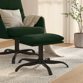 vidaXL Taburet, verde închis, 60x60x36 cm, catifea