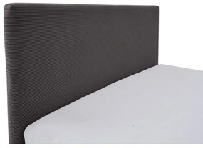 Pat pentru copii gri antracit tapițat cu spațiu de depozitare cu somieră 90x200 cm Cool – Meise Möbel