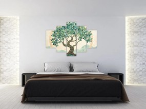 Tablou – Mozaic elegant cu arbore (150x105 cm)