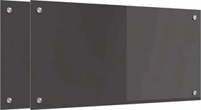 vidaXL Panou de bucătărie 2 pcs Gri închis 80 x 40 cm
