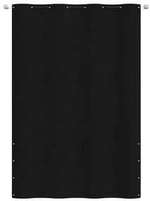 Paravan de balcon, negru, 160 x 240 cm, tesatura oxford Negru, 160 x 240 cm