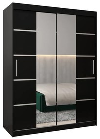 Dulap de haine 180 cm Verika 4 180 (negru). 1064297