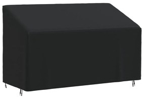 359659 vidaXL Husă banchetă cu 3 locuri, negru, 165x70x65/94 cm, Oxford 420D
