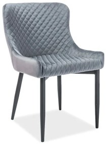 Scaun de sufragerie Casandra (Gri + Negru). 1050050