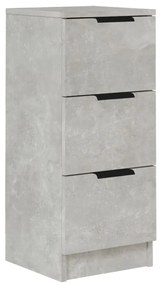 811159 vidaXL Dulap, gri beton, 30x30x70 cm, lemn compozit