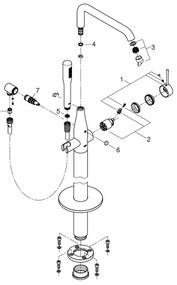 GROHE 23491GN1 - Baterie pentru cadă ESSENCE 277 mm aurie