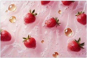 Tablou - Căpșuni în bule (90x60 cm)