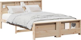 vidaXL Cadru de pat cu headboard Maro 160 x 200 cm Lemn compozit