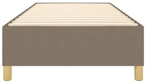 Cadru de pat box spring, gri taupe, 90x200 cm, textil Gri taupe, 35 cm, 90 x 200 cm