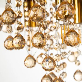 Plafonieră Globo 63040345X LONDON 3xE14/40W/230V d. 38 cm auriu