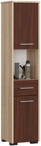 Dulap de baie Farid TYP3 (Stejar sonoma + wenge). 1069754