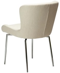 Scaun de dining crem tapițat Glam – DAN-FORM Denmark