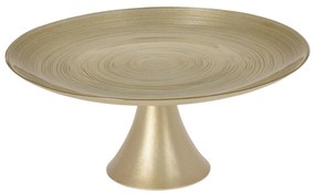 Suport tort Golden din sticla 28 cm