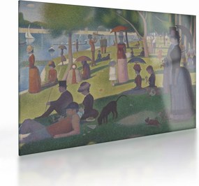 Tablou pe sticlă - Georges Seurat, A Sunday on La Grande Jatte, reproducere (70x50 cm)
