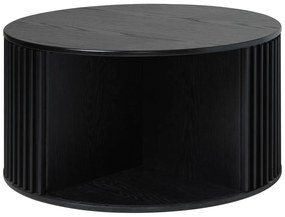 Măsuță de cafea neagră rotundă ø 85 cm Siena – Unique Furniture