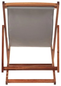 Șezlong de grădină gri/în culoare naturală din lemn masiv Dionysus – Bonami Essentials