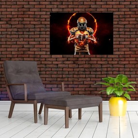 Tablou - Jucător de fotbal american (90x60 cm)