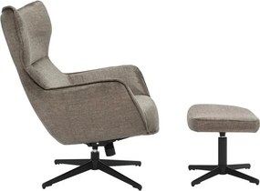 Fotoliu pivotant VOGUE catifea taupe