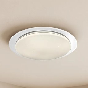 Plafonieră LED dimabilă SONIC 24W/230V 3000-6000K Ø 40 cm albă + telecomandă