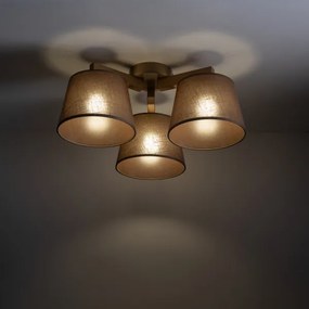 Brilagi - Lustră aplicată LATTE SABIA 3xE27/15W/230V pin/maro