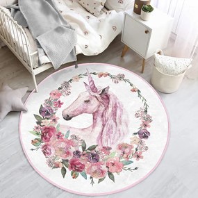 Covor pentru copii roz ø 80 cm Comfort – Mila Home