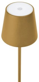 Lampă LED RGBW dimabilă de exterior LED/4W/4000 mAh 3000/4000/5500K IP44 auriu