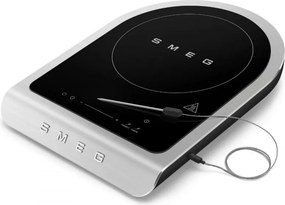 Plita cu inductie portabila Smeg PIC01BLMEU, 2100 W, Sticla ceramica, Negru mat
