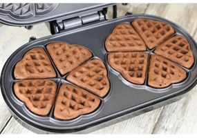 Heinner HWF-1000CR - Aparat de vafe 1000W/230V negru/aur roz