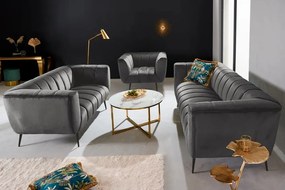 Fotoliu design elegant Noblesse, gri