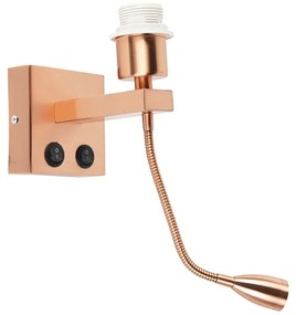 Lampa de perete moderna din cupru cu brat flexibil - Brescia Combi