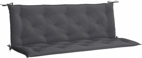 vidaXL Pernă bancă de grădină antracit 150x(50+50)x7cm material oxford