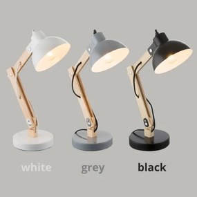 Brilagi - Lampă de masă FOCUS 1xE27/40W/230V, neagră