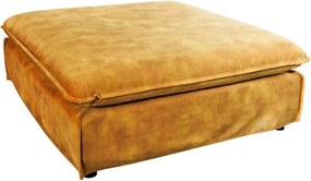 Taburete confortabil, suport pentru picioare Heaven 100cm, catifea galben mustar