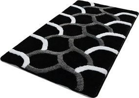 Covoras baie 359CHL1963, 70x120 cm, forma dreptunghiulara, acril, negr