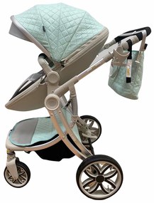 Carucior 2 in 1 cu landou transformabil in parte sport, 0-36 luni, Turcoaz - CPC-15-turcoaz