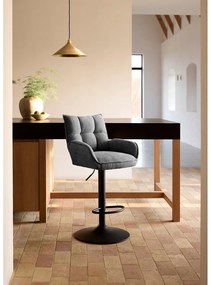 Scaune de bar gri cu înălțime ajustabilă 2 buc. Marilla – Unique Furniture