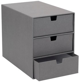 Cutie cu 3 sertare Bigso Box of Sweden Ingrid, gri