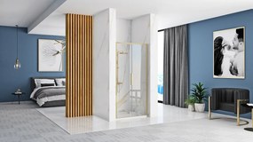 Paravan de dus REA Rapid Slide 130 Gold Brush