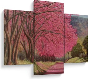 Tablou cu copaci înfloriți (90x60 cm)