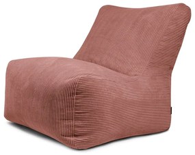 Fotoliu bean bag cărămiziu cu tapițerie din catifea reiată Seat 100 Lounge – SLOWDOWN