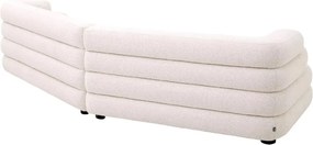 Canapea design LUX cu spatar rotunjit Malaga L, Lyssa off-white