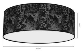 Plafonieră SATINO 3xE27/60W/230V neagră/gri