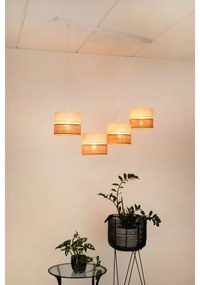 Brilagi - Candelabru pe cablu ROYAL YUTE 4xE27/15W/230V bej/crem/alb