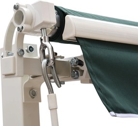 Perdea Rulou Manuală Verde, Protecție UV și Intimitate, 2.5x2m | Aosom Romania