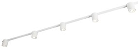 Sistem de șine modern alb cu 5 spoturi monofazate - Rondoo Up